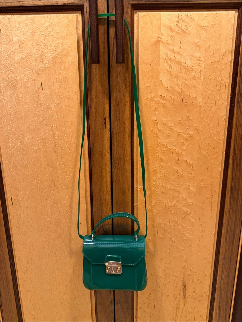 Furla Green Jelly Crossbody Mini Bag
